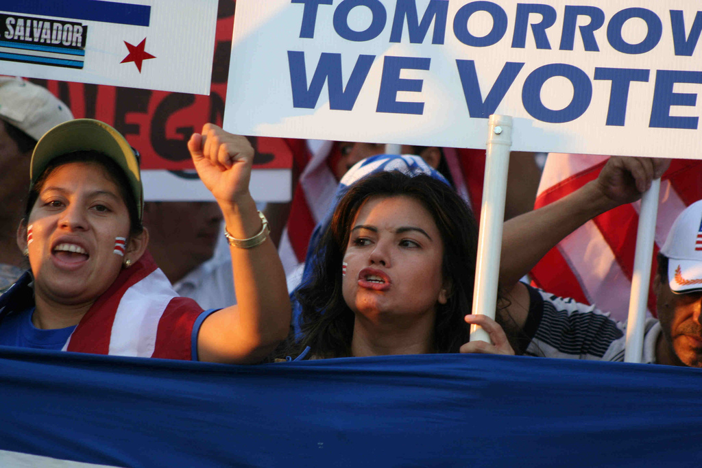 Immigrants march in DC, 9/2006